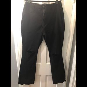 FN Black Distressed Jeans